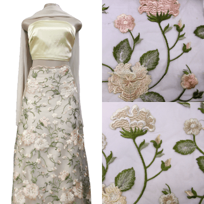 Bridal Embroidered Lace - BL18B