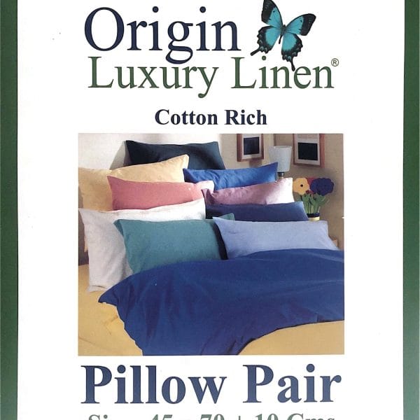 Origin Luxury Linen - Pillow Case - Assorted Colours