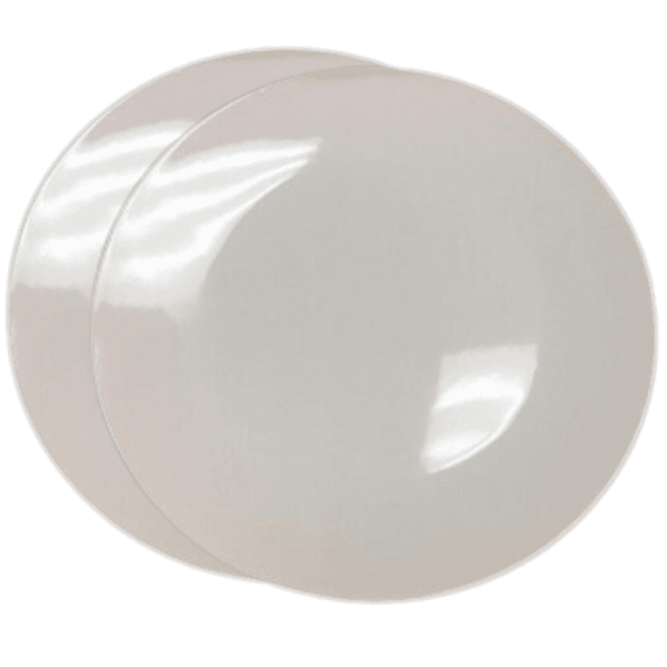 Classic Porcelain Plate - White - 25CM
