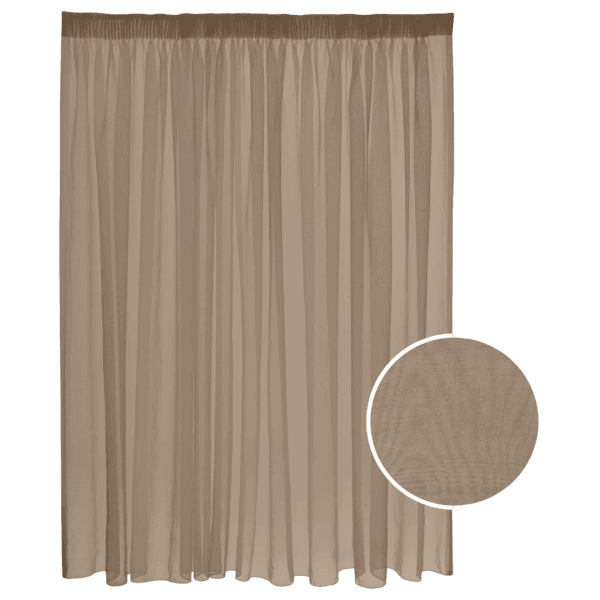 Ready-Made Mystical Voile Curtain – Assorted Colours – Tape – 5M x 218CM