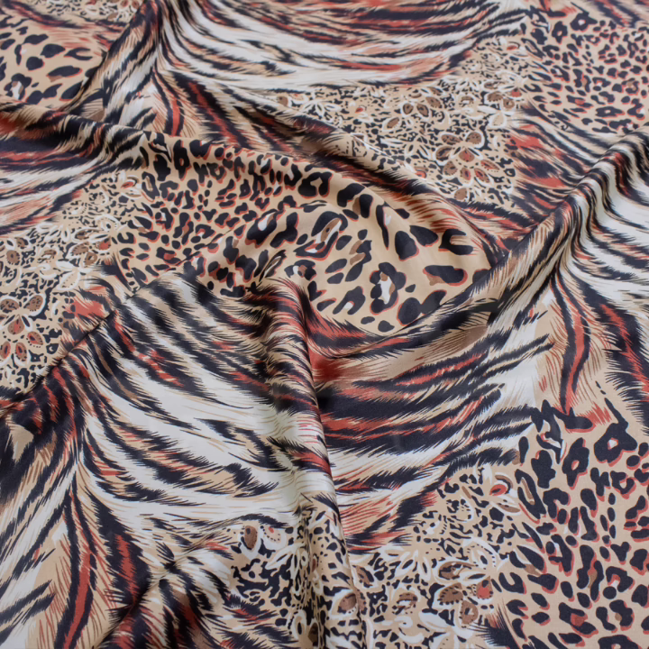 Animal Printed Satin - Assorted Designs - 150CM Wide