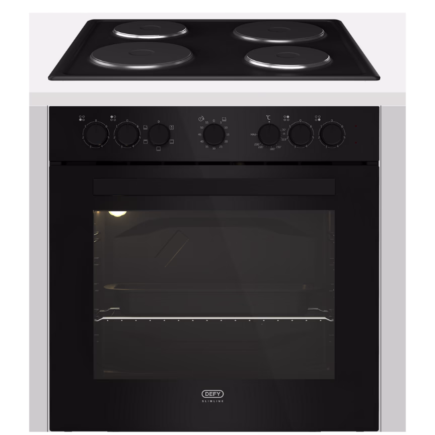 Defy - Slimline Electrical Oven & Hob Box Set - DCB822 (DBO482+DHD332)