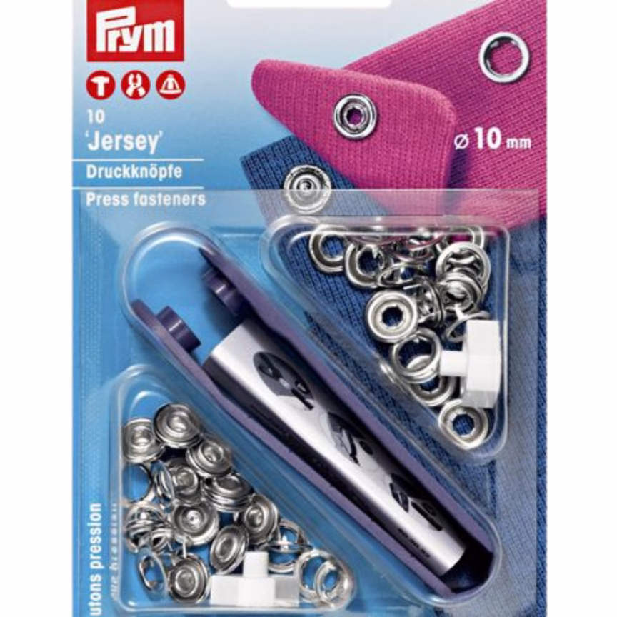 Prym - Jersey Press Fasteners (Poppers) - 10MM - 10's
