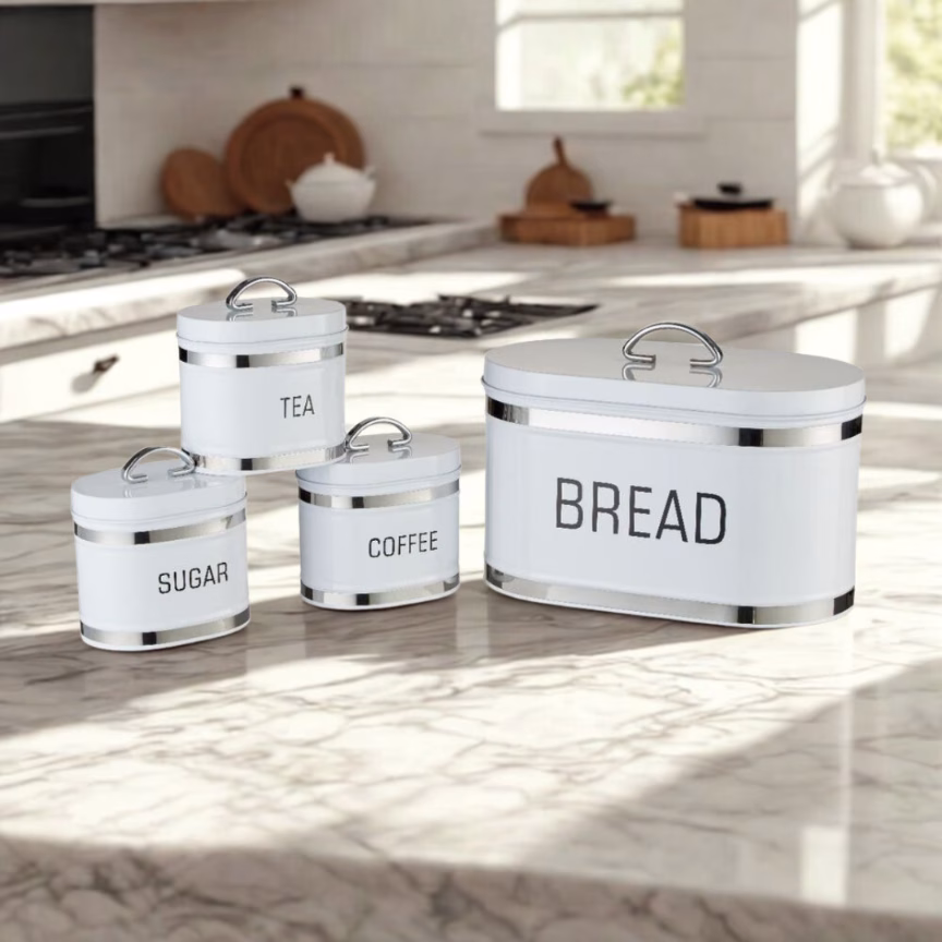 Minhaj - 4pc Bread Bin Set - GD-713