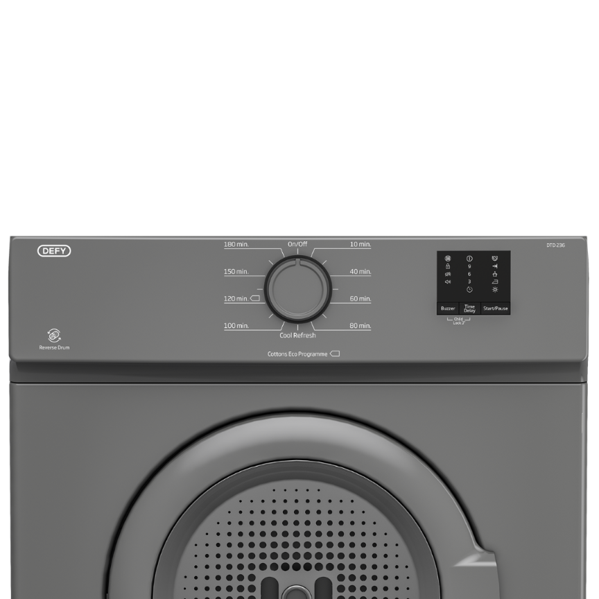 Defy - Vented Tumble Dryer - DTD236 - Image 3